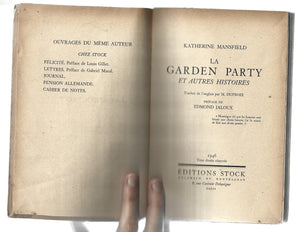 Katherine Mansfield La Garden Party