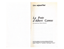 Load image into Gallery viewer, Albert Camus La Peste Commentaire