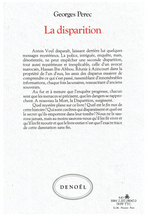 Load image into Gallery viewer, Georges Perec La Disparition